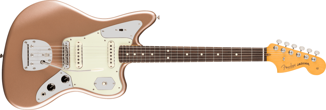 Fender American Professional Classic Jaguar, Rosewood Fingerboard, Faded Firemist Gold