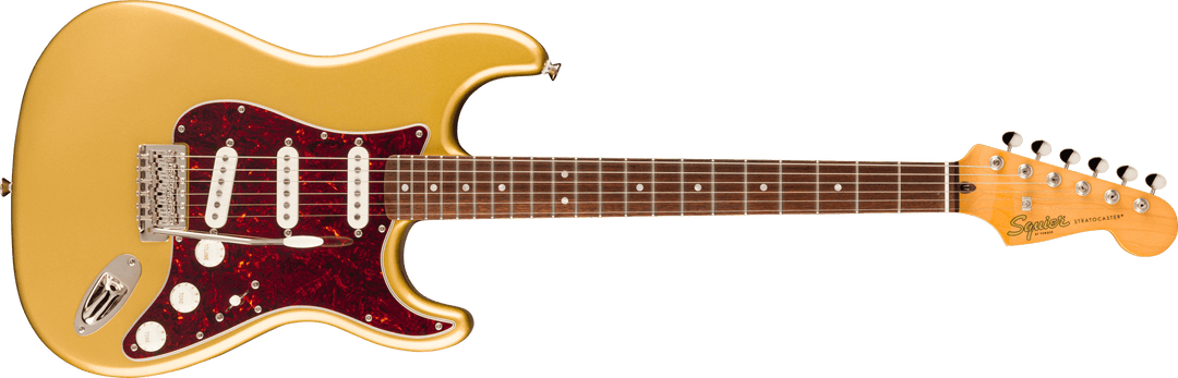 Squier Édition limitée Classic Vibe '60s Stratocaster HSS, touche en laurier, pickguard écaille de tortue, Sienna Sunburst