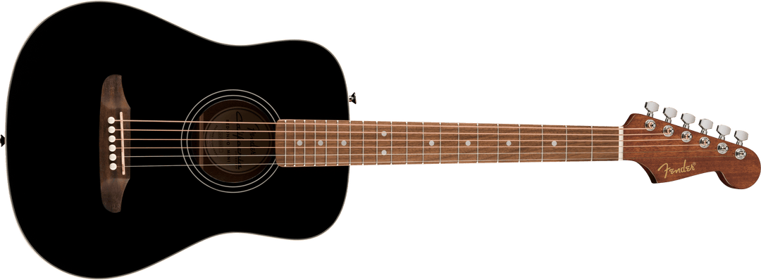 Fender California Standard Redondo Mini Acoustic Guitar, Black