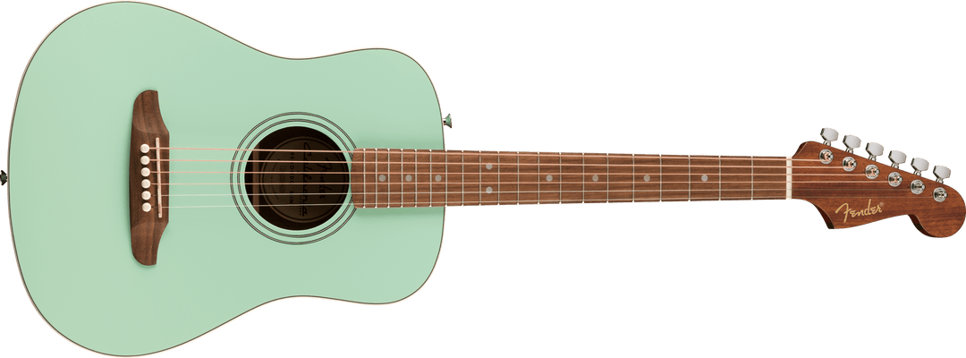 Fender California Standard Redondo Mini Acoustic Guitar, Surf Green