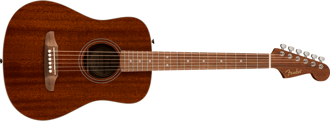 Fender California Standard Redondo Mini Acoustic Guitar, Natural Sapele
