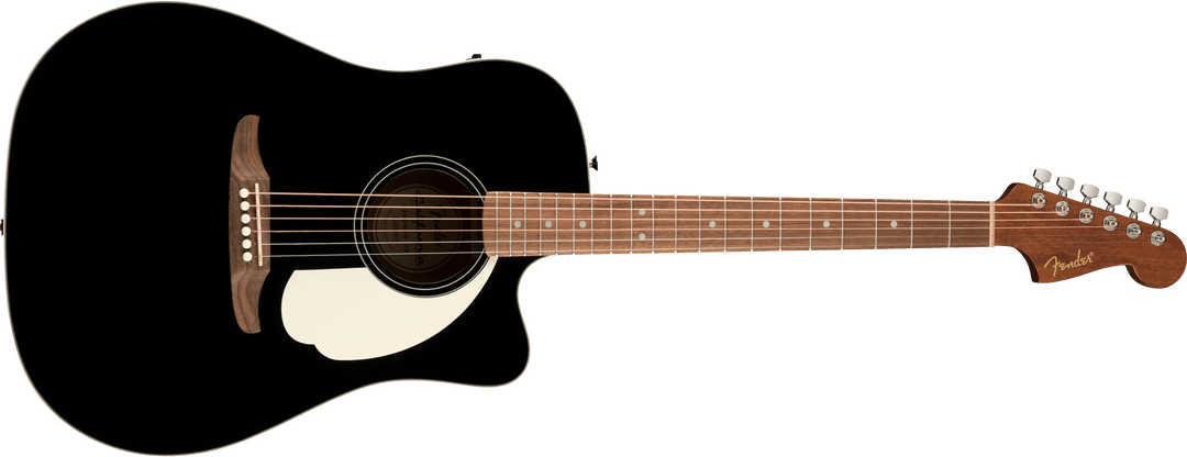 Fender California Standard Redondo CE, Spruce Top, Ivory Pickguard, Black