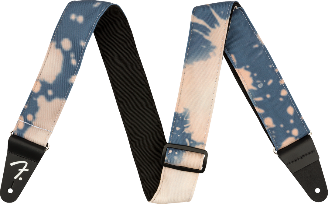 Fender 2" Tye Dye Acid Wash Strap, Faded Navy
