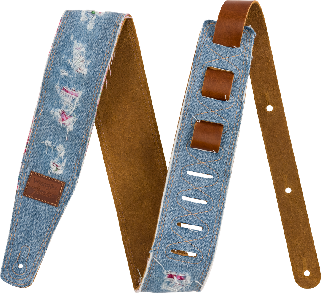 Fender Wrangler x Ripped Denim Strap, Indigo