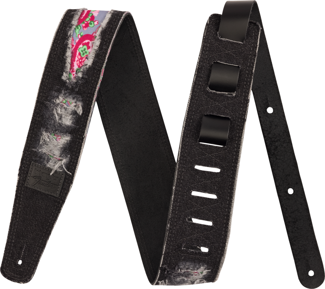 Fender Wrangler x Ripped Denim Strap, Black