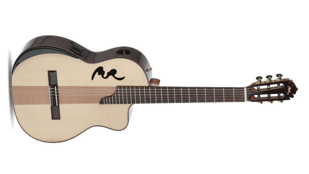 Manuel Rodriguez Café Cortado Aged Flamed Eucalyptus, Electro-Acoustic Classical Cutaway
