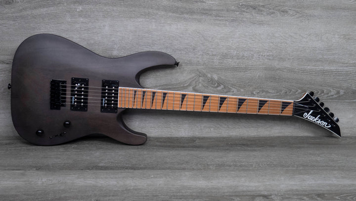 Jackson JS Series Dinky Arch Top JS24 DKAM, Caramelised Maple Fingerboard, Black Stain