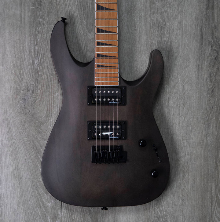 Jackson JS Series Dinky Arch Top JS24 DKAM, Caramelised Maple Fingerboard, Black Stain