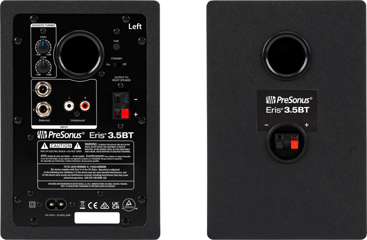 Moniteurs de studio actifs PreSonus Eris E3.5BT 2e génération avec Bluetooth, paire