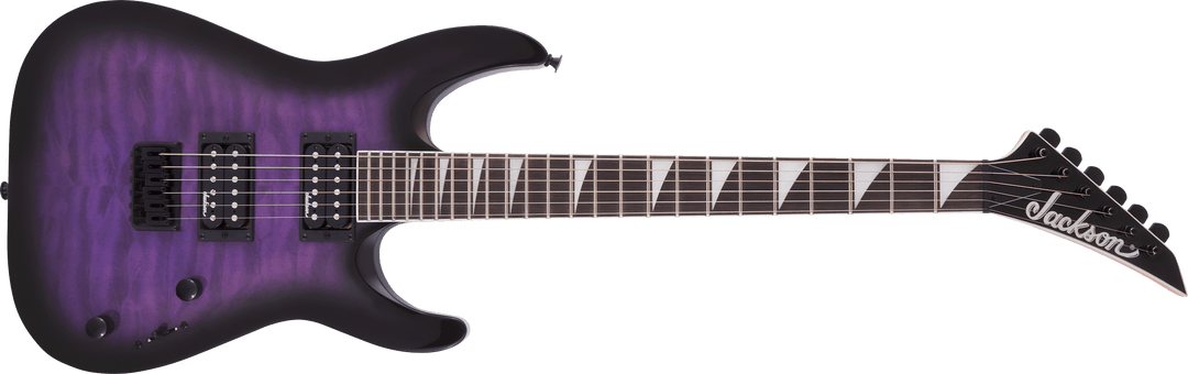Jackson JS Series Dinky JS32 DKA Hard Tail, Amaranth Fingerboard, Transparent Purple Burst