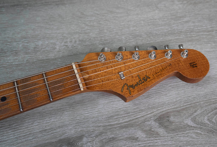 Fender Custom Shop Limited Edition Roasted '56 Stratocaster Relic, herrajes Closet Classic, turquesa Taos envejecida y descolorida