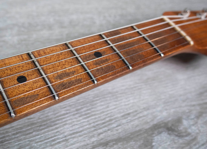 Fender Custom Shop Limited Edition Roasted '56 Stratocaster Relic, herrajes Closet Classic, turquesa Taos envejecida y descolorida