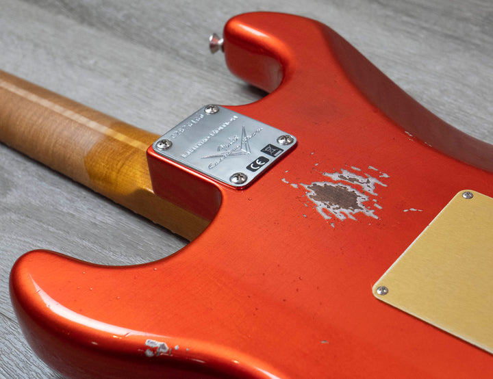 Fender Custom Shop Limited Edition Roasted '56 Strat - Relic With Closet Classic Hardware - Aged Candy Tangerine