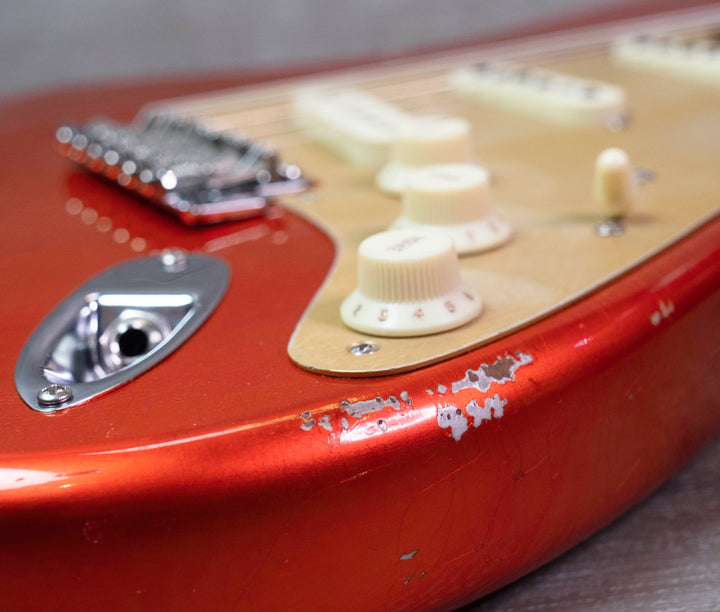 Fender Custom Shop Limited Edition Roasted '56 Stratocaster Relic, herrajes Closet Classic, color mandarina caramelo envejecida