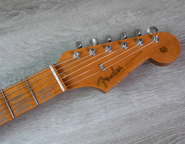 Fender Custom Shop Limited Edition Roasted '56 Stratocaster Relic, herrajes Closet Classic, color mandarina caramelo envejecida