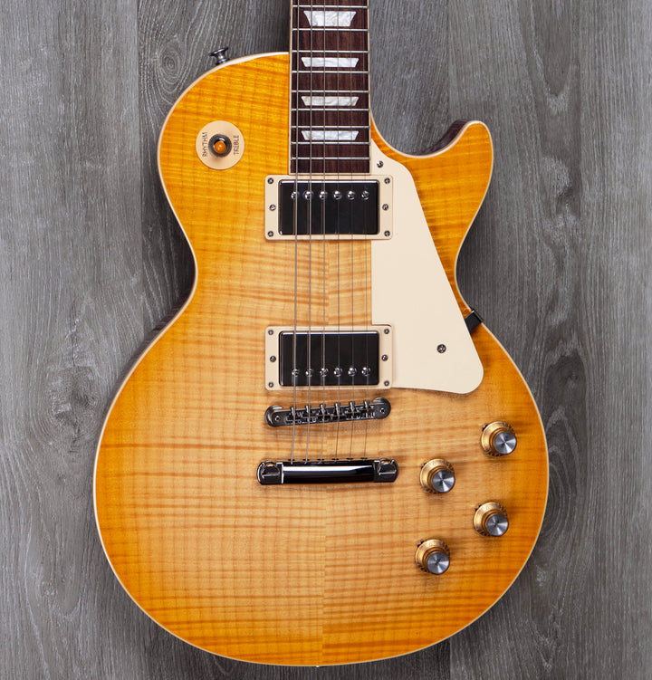 Gibson Les Paul Standard años 60, tapa lisa, azul Pelham