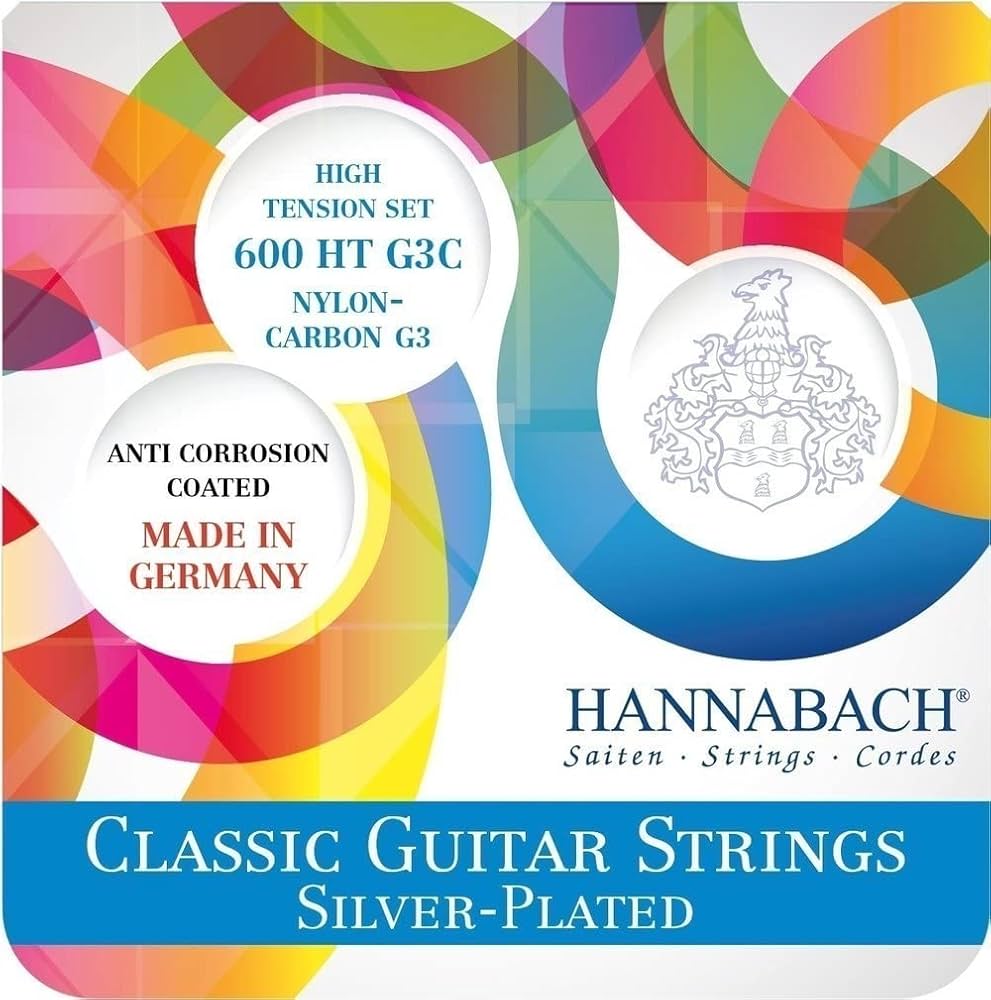 Hannabach 600 G3C HT Carbon, High Tension Classical Guitar String Set