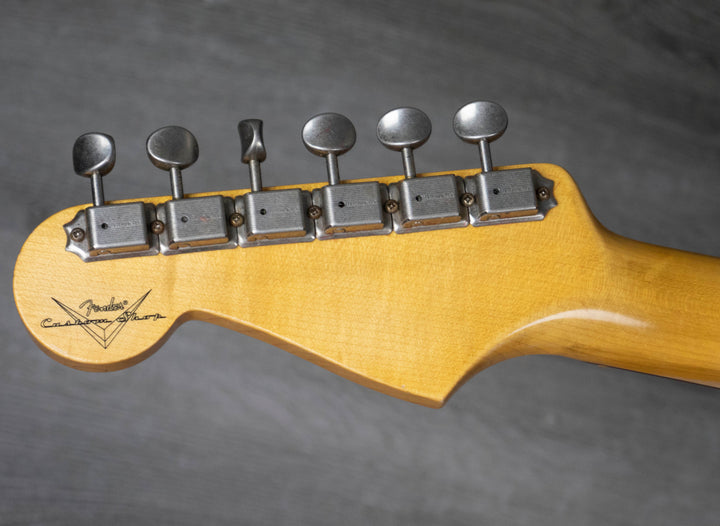 Fender Custom Shop Time Machine '64 Stratocaster Journeyman Relic, blanco olímpico envejecido
