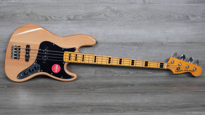 Squier Classic Vibe 70s Jazz Bass, touche en érable, naturel