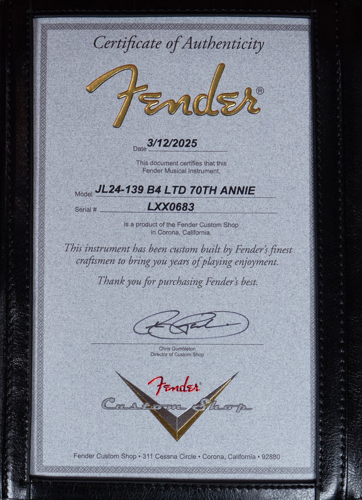 Fender Custom Shop Ltd Edition 70th Anniversary Stratocaster, NOS, Fiesta Red