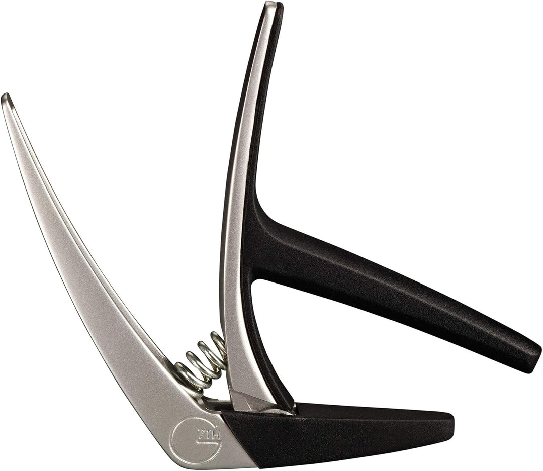 G7th Nashville Lightweight Spring Capo for Acoustic + Electric Guitar, Silver