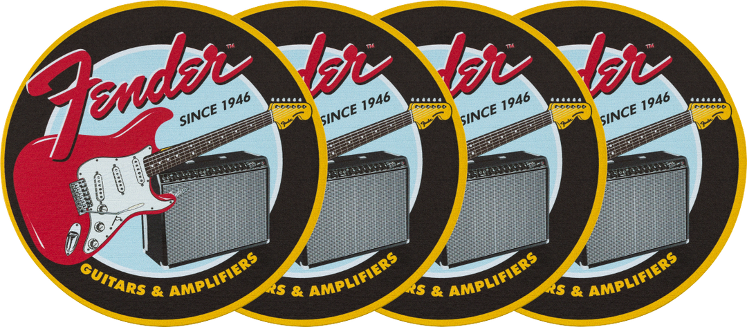 Fender 1946 Guitars & Amps Coaster Set