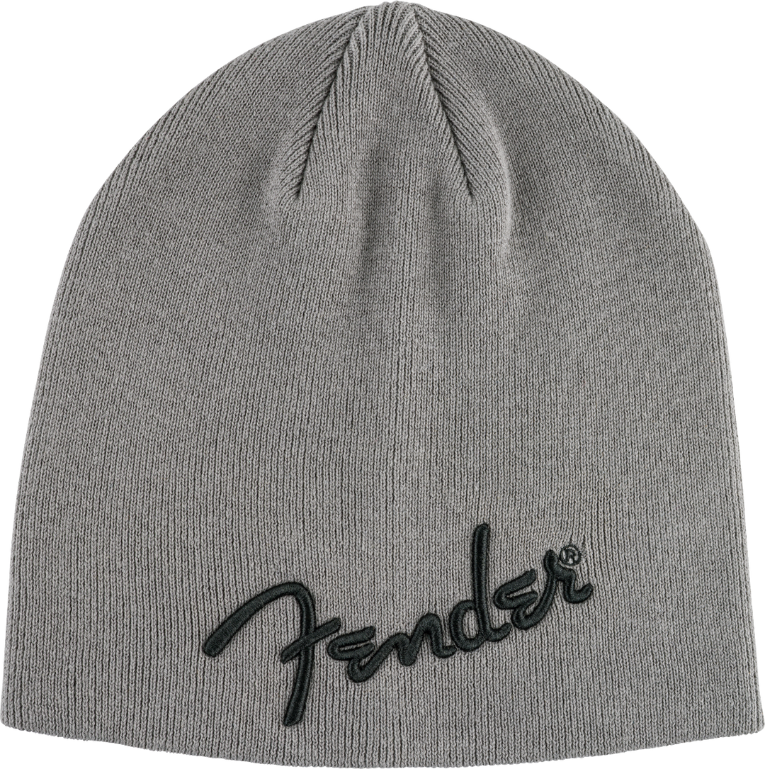 Fender Logo Beanie, Charcoal Heather Gray, One Size