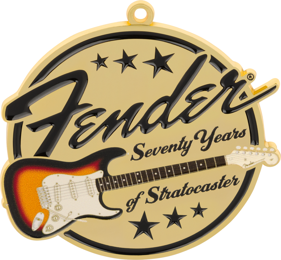 Ornement Fender Stratocaster 70e anniversaire en édition limitée, 2024