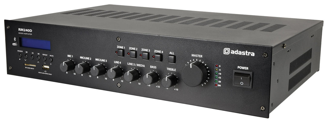 Amplificador PA estéreo dual Adastra A4