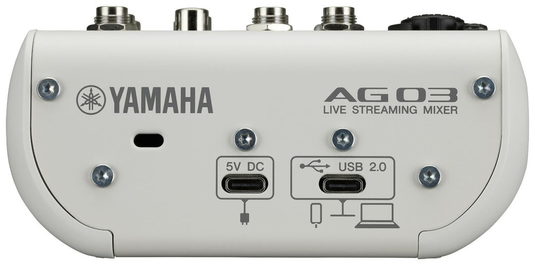 Mezclador de transmisión en vivo Yamaha AG03MK2, color blanco