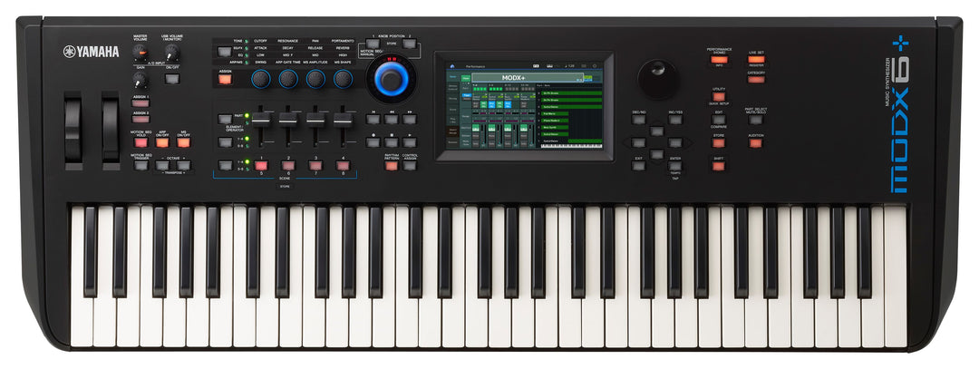 Sintetizador Yamaha MODX8 Plus, teclado estándar con efecto martillo graduado de 88 teclas
