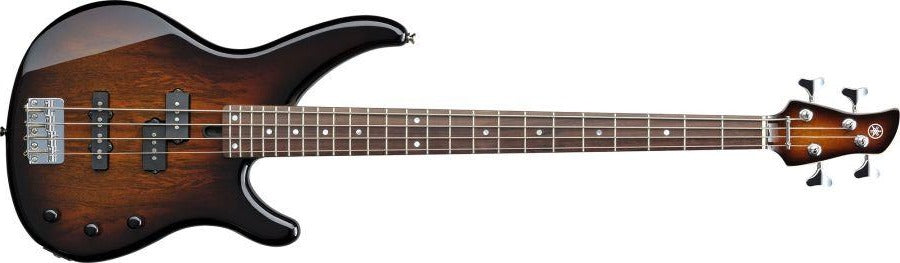 Yamaha TRBX174EW Electric Bass, Exotic Wood, Tobacco Brown Sunburst