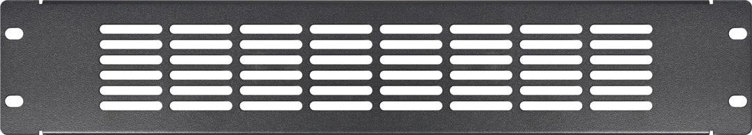 Soundlab Black High Quality 2U Steel Rack Mount Panel, Vented