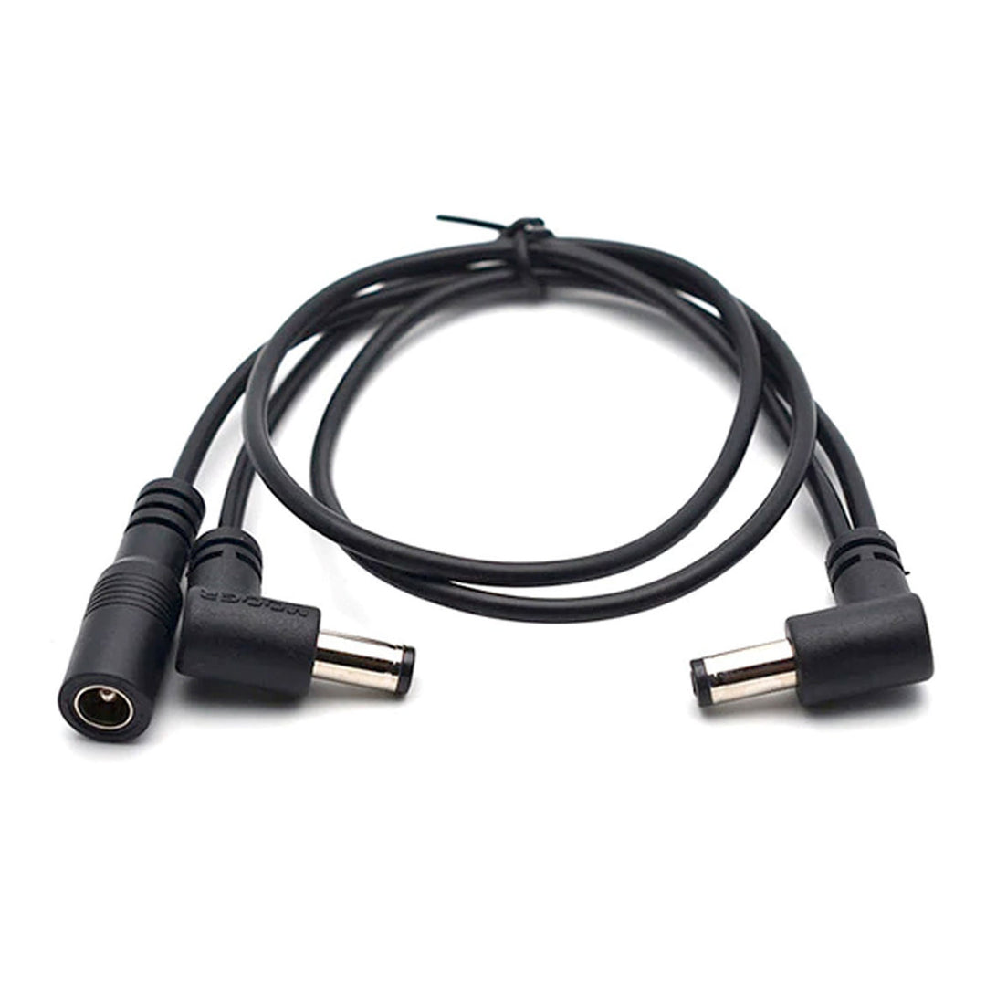 Cable de conexión en cadena con dos conectores en ángulo Mooer PDC-2A