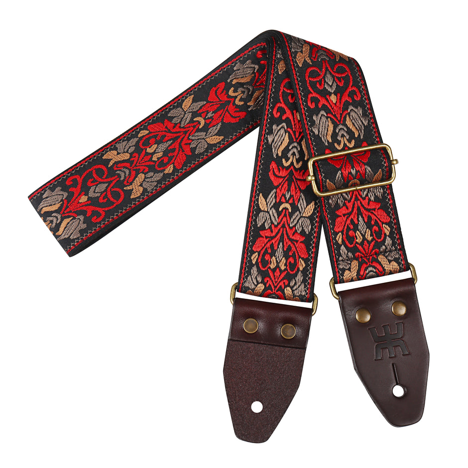 AMUMU Red Spades Heart Guitar Strap