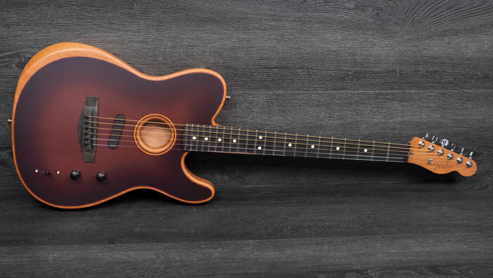 Fender American Acoustasonic All-Mahogany Telecaster, Bourbon Burst