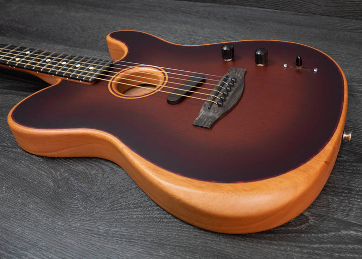 Fender American Acoustasonic All-Mahogany Telecaster, Bourbon Burst