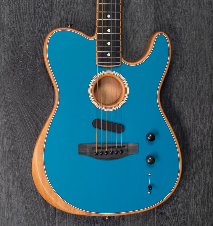 Fender Limited Edition American Acoustasonic Telecaster, Channel-Bound Neck, Ocean Turquoise