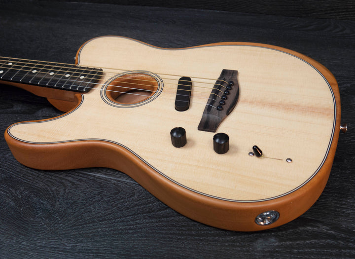 Fender American Acoustasonic Telecaster, Left-Handed, Natural