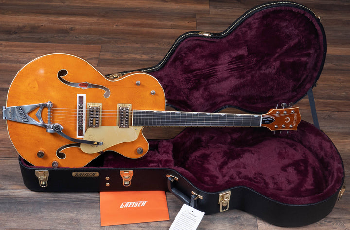 Gretsch G6120T-BSSMK Brian Setzer Signature Nashville Hollow Body '59 "Smoke" avec Bigsby, touche en ébène, orange fumé