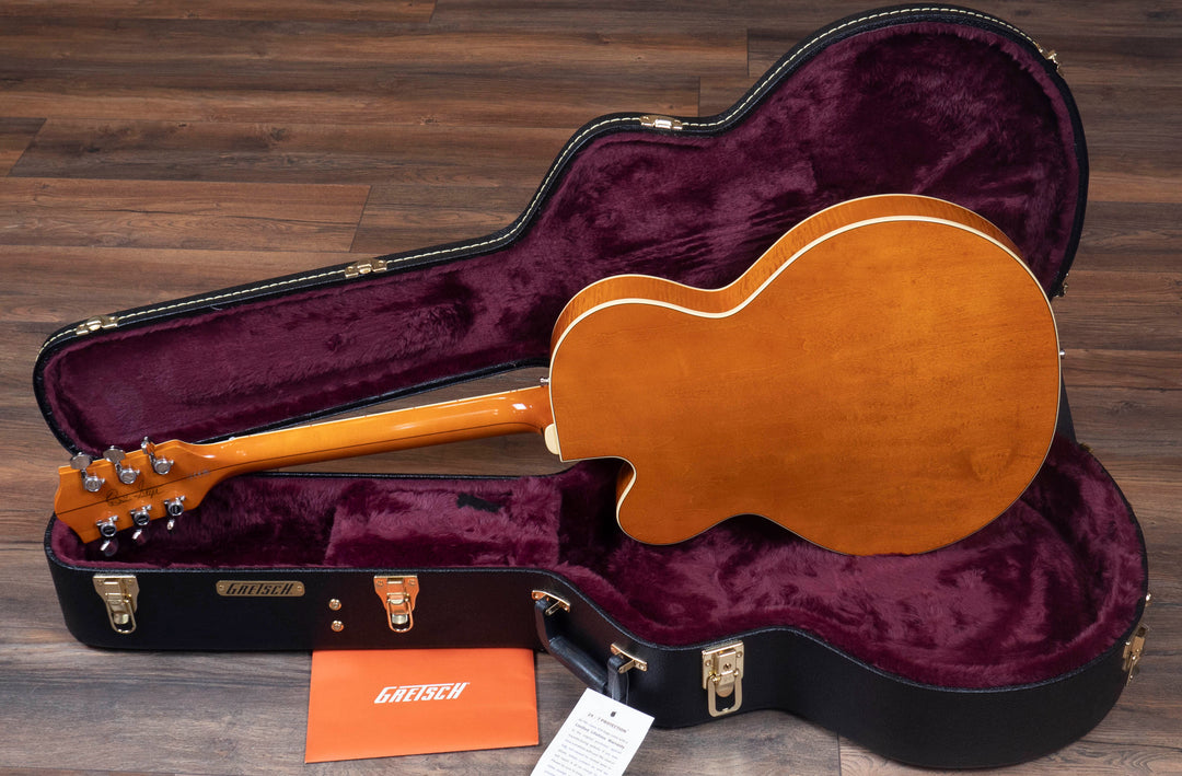 Gretsch G6120T-BSSMK Brian Setzer Signature Nashville Hollow Body '59 "Smoke" avec Bigsby, touche en ébène, orange fumé