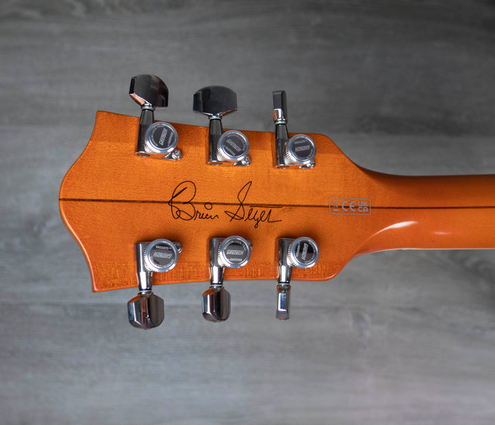 Gretsch G6120T-BSSMK Brian Setzer Signature Nashville Hollow Body '59 "Smoke" avec Bigsby, touche en ébène, orange fumé