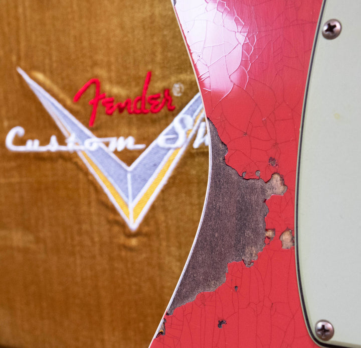 Telecaster Heavy Relic de edición limitada '60 de Fender Custom Shop, coral tahitiano envejecido sobre Sunburst de 3 colores