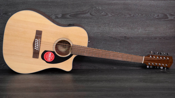 Fender CD-60SCE Dreadnought 12-string, Walnut Fingerboard, Natural