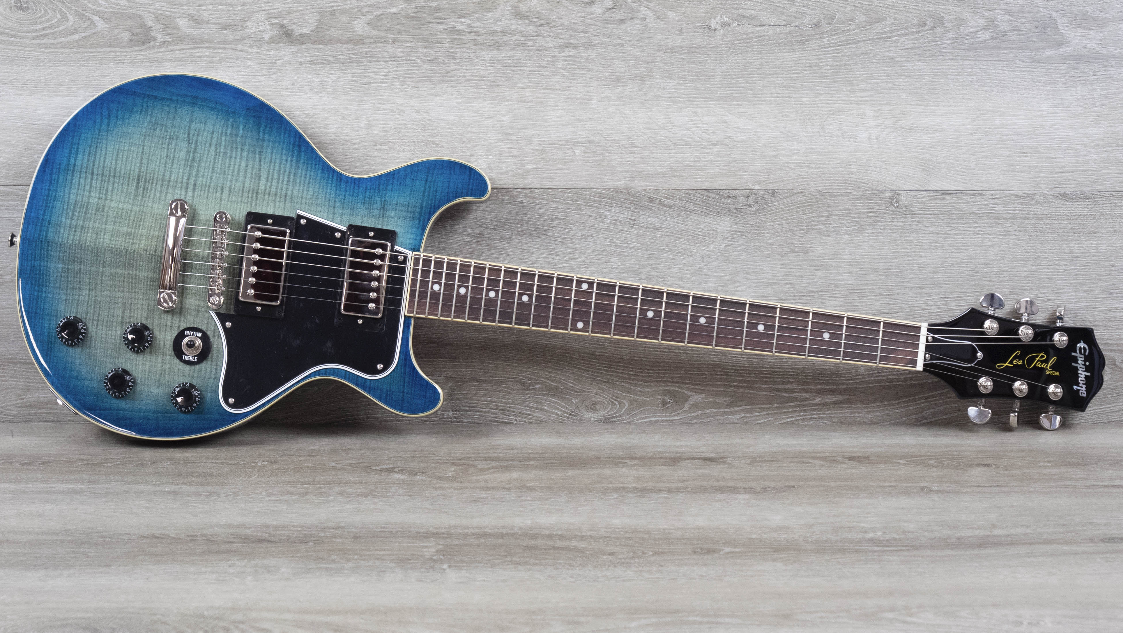 Epiphone Les Paul Special DC ブルーオーシャン Epiphone Inspired by Gibson Les Paul Special Double Cut Figured