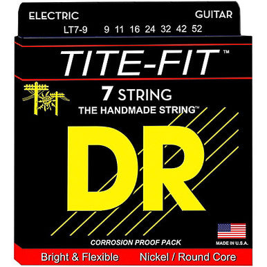 DR Tite Fit Electric 7-String Set, Round Core, .009-.052