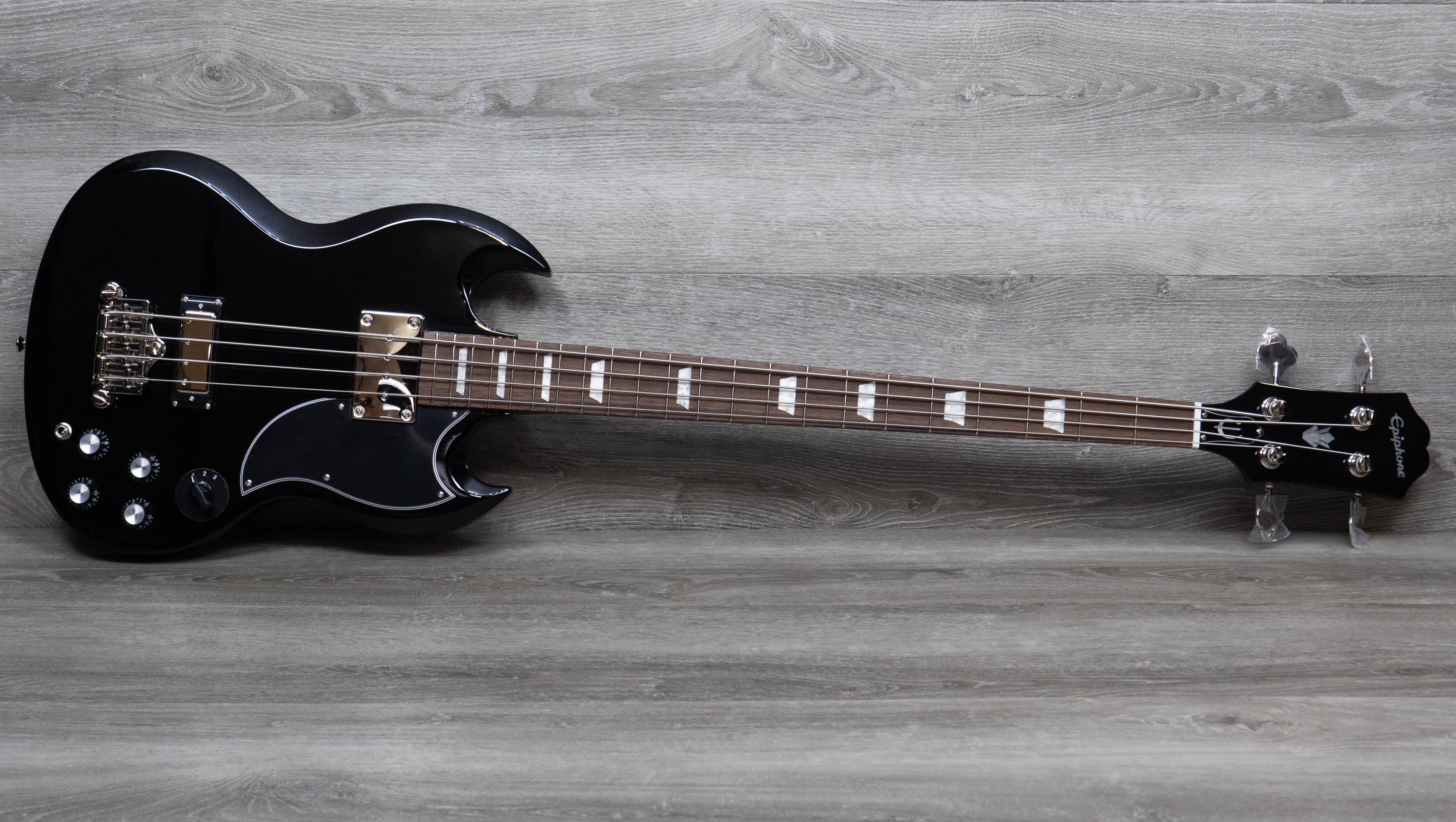 Epiphone EB-3 Bass Guitar, Ebony – A Strings