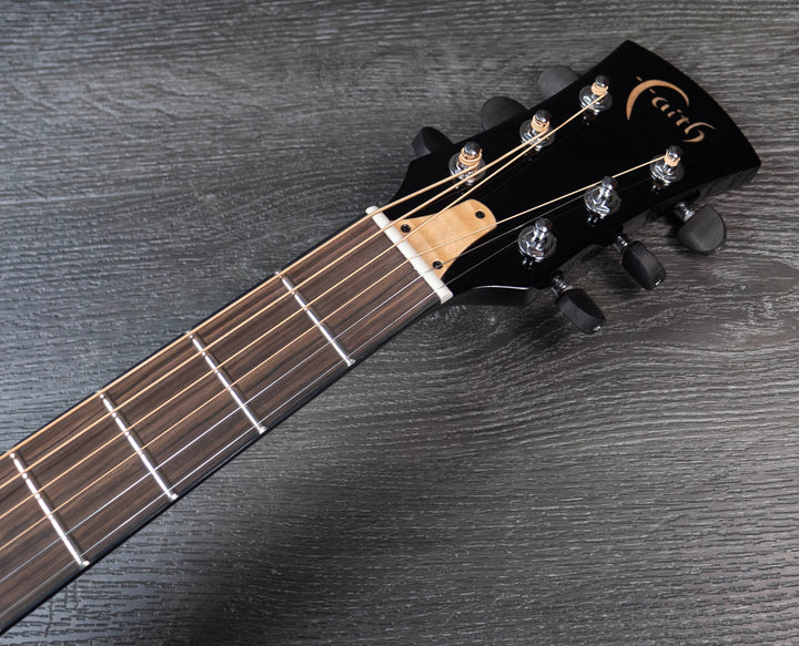 Guitarra electroacústica Faith Eclipse Venus, totalmente maciza, tapa de abeto Engelmann, fondo de caoba