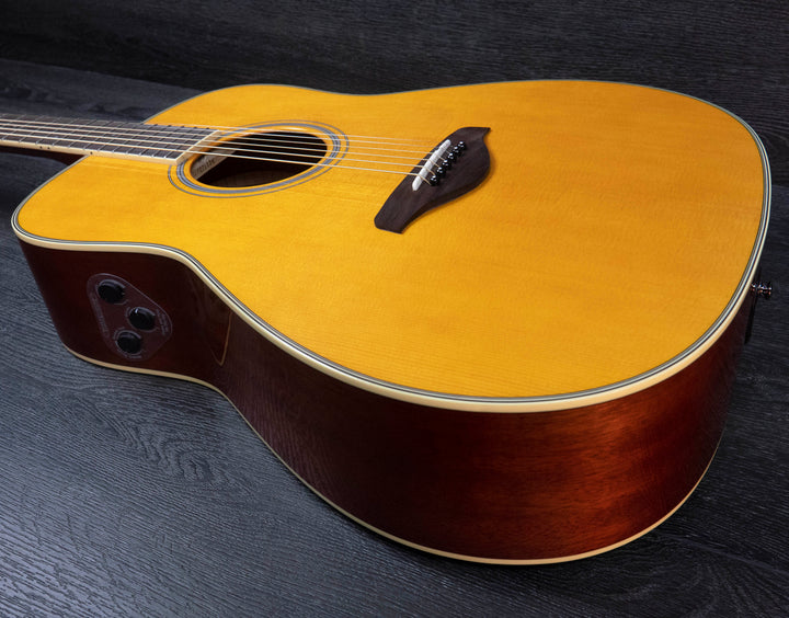 Yamaha FG-TA TransAcoustic Guitar, Vintage Tint
