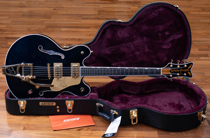 Gretsch Falcon Center Block LTD with String-Thru Bigsby and Gold Hardware, Ebony Fingerboard, Midnight Sapphire
